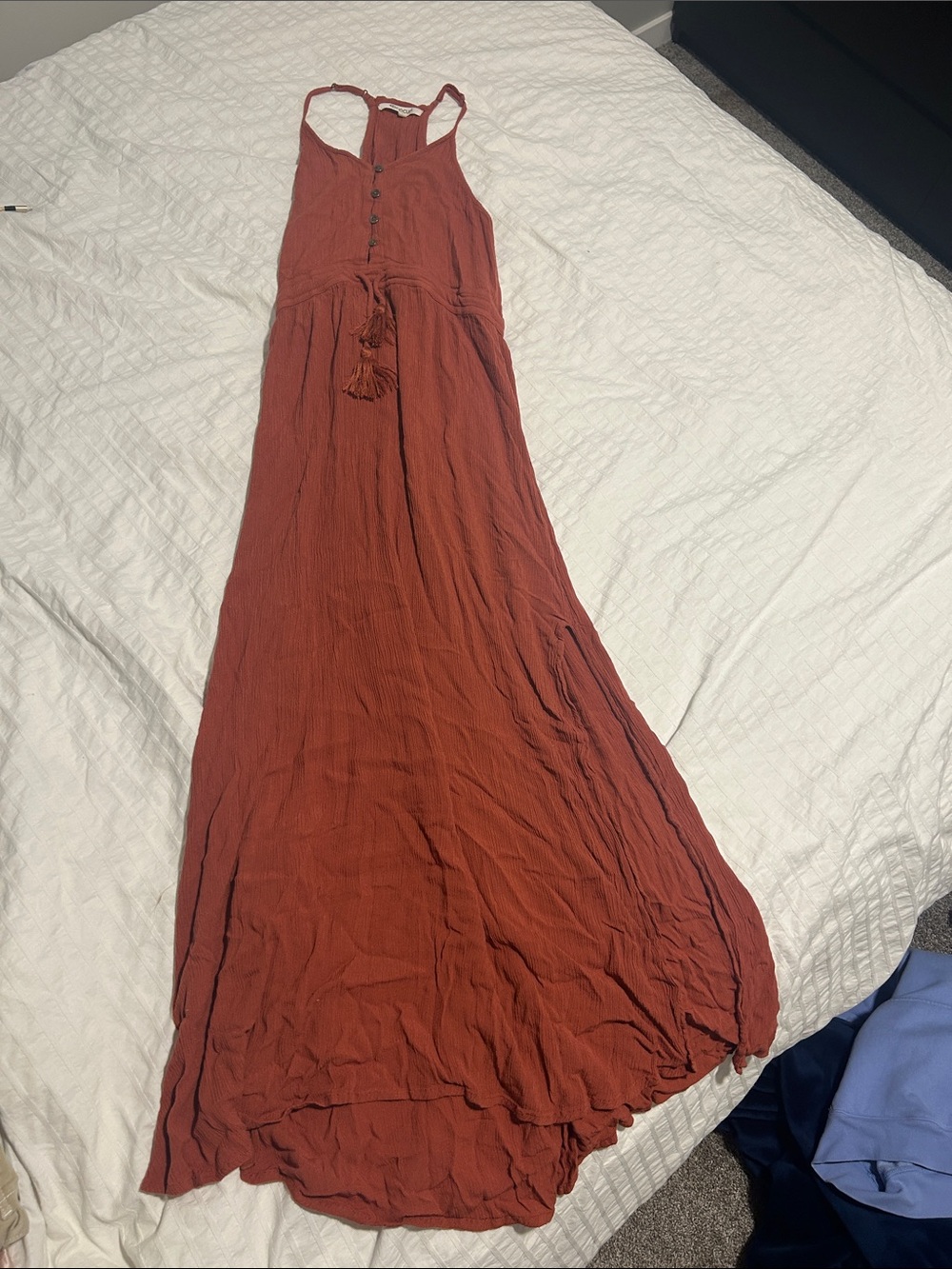 Women's Rust Red Maxi Dress